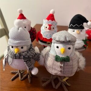 Target Holiday Bird Decor Set - Red, Black, Gray, White